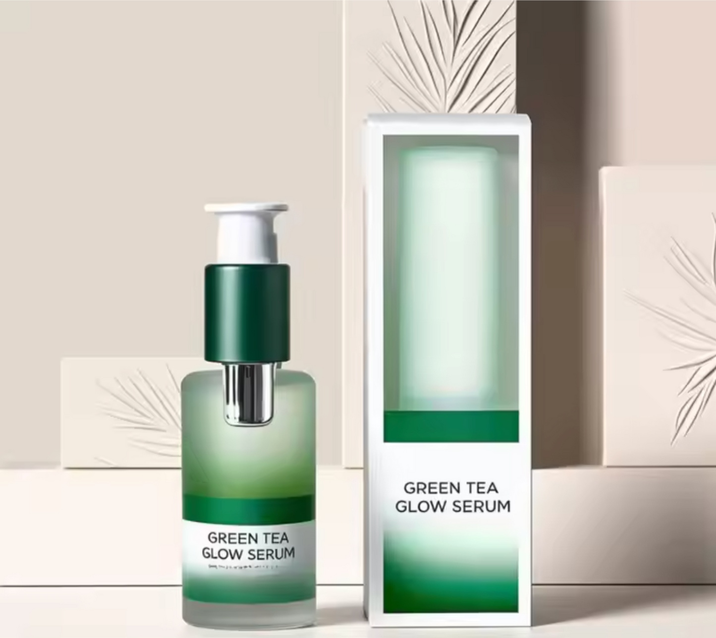 Customizable Green Tea Face Serum. Nourishing and Pore-Minimizing Serum for All Skin Types